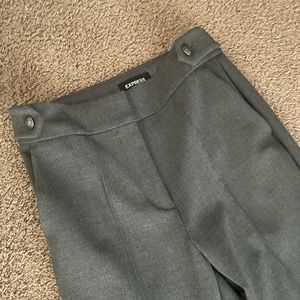 Express Grey high waisted button tab skinny pant